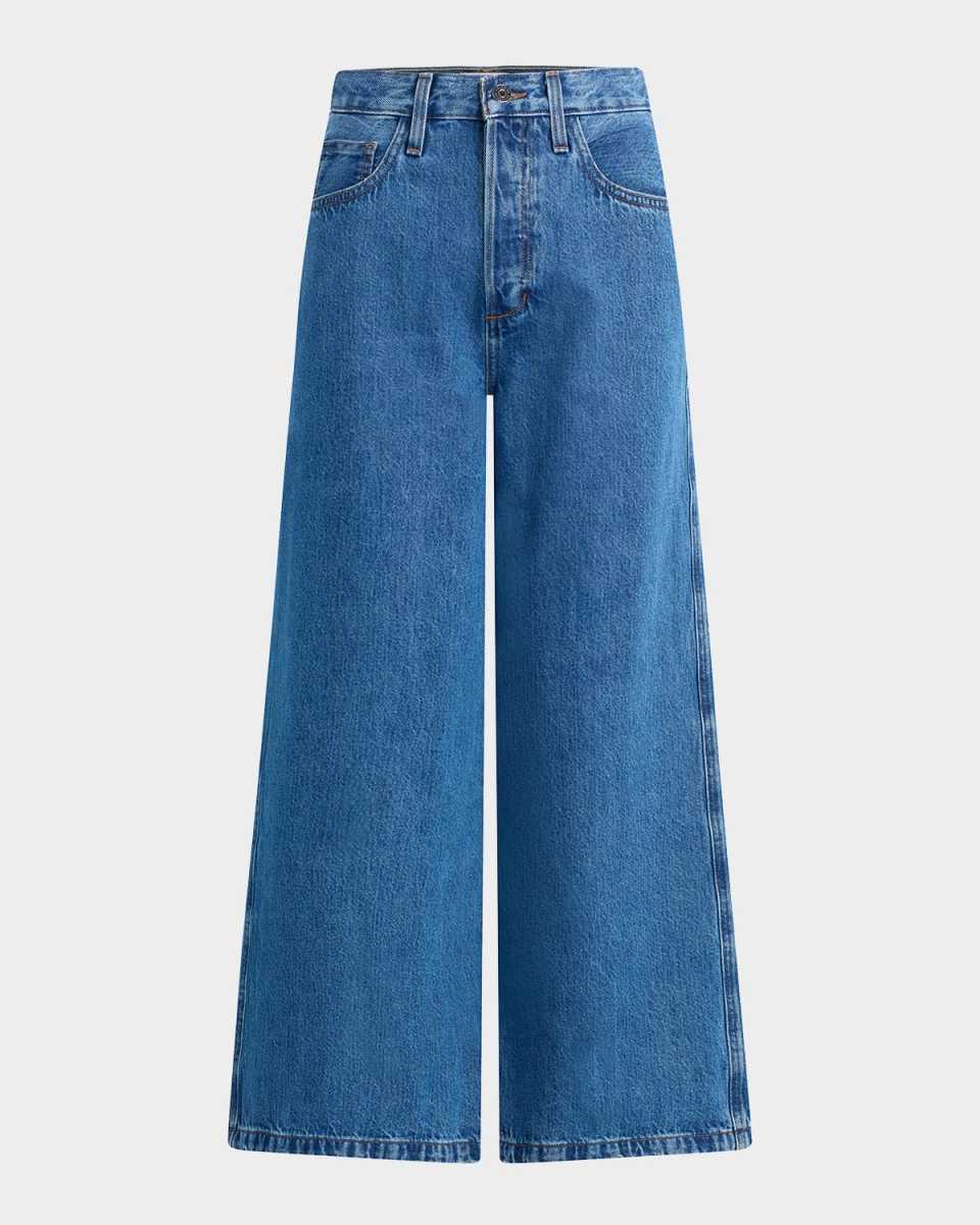 The Masha Super High-Rise Wide-Leg Cropped Jeans